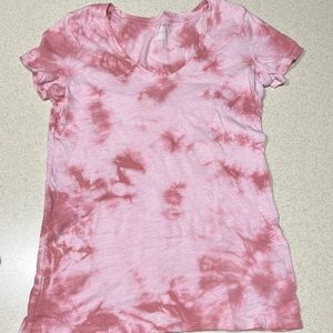 Pink tie dye Victoria’s Secret PINK v-neck